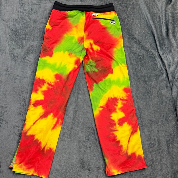 GUESS x J Balvin Tie Dye Jogger Pants Size M Lightning Bolt Track Streetwear - Picture 2 of 14